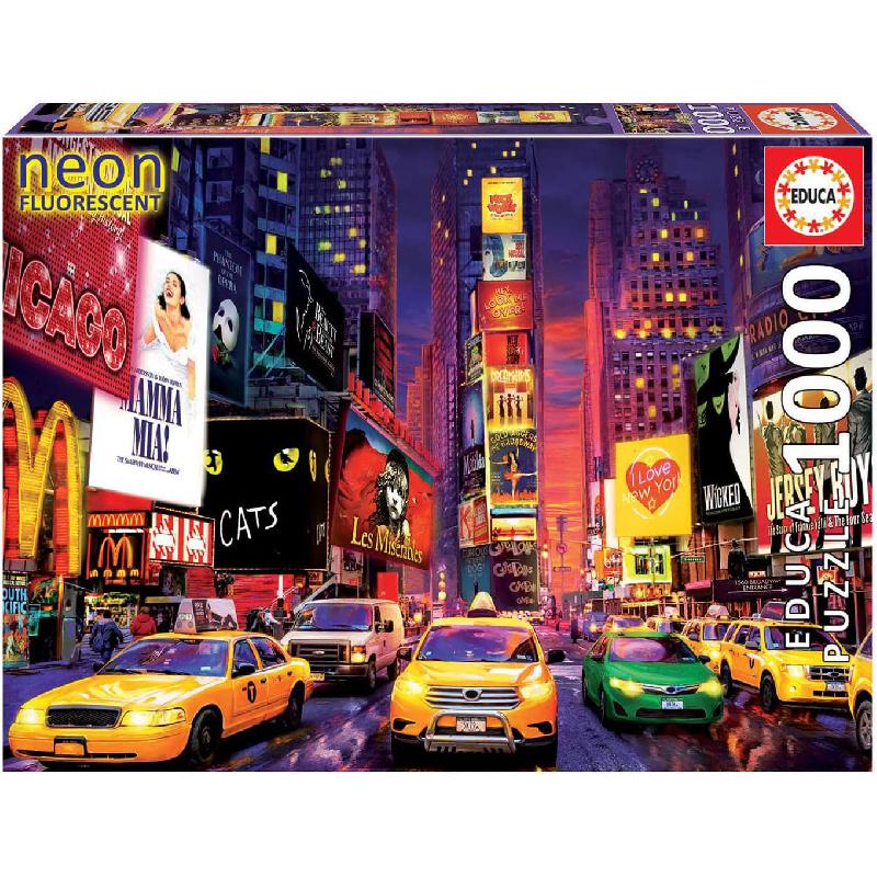Educa Times Square New York - Neon Flourescent Picture Puzzle