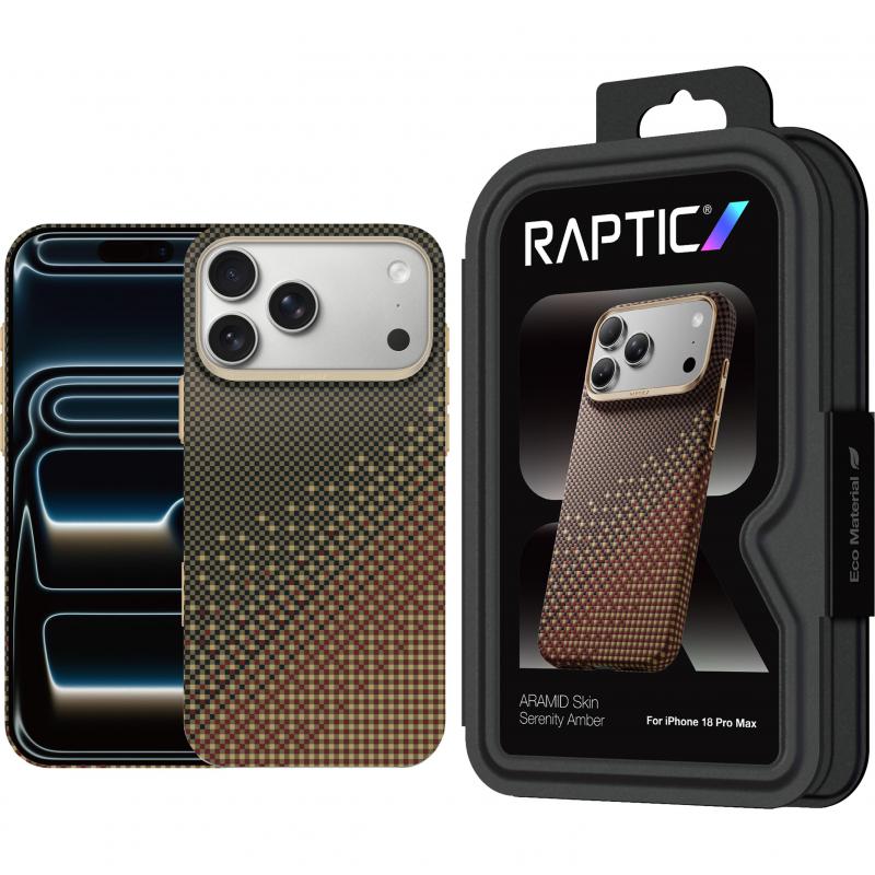 RAPTIC RAPTIC Aramid Skin Back Cover Mobile Case Metal Camera Lens Frame Protection, Patented Travel-cavity Side Buttons