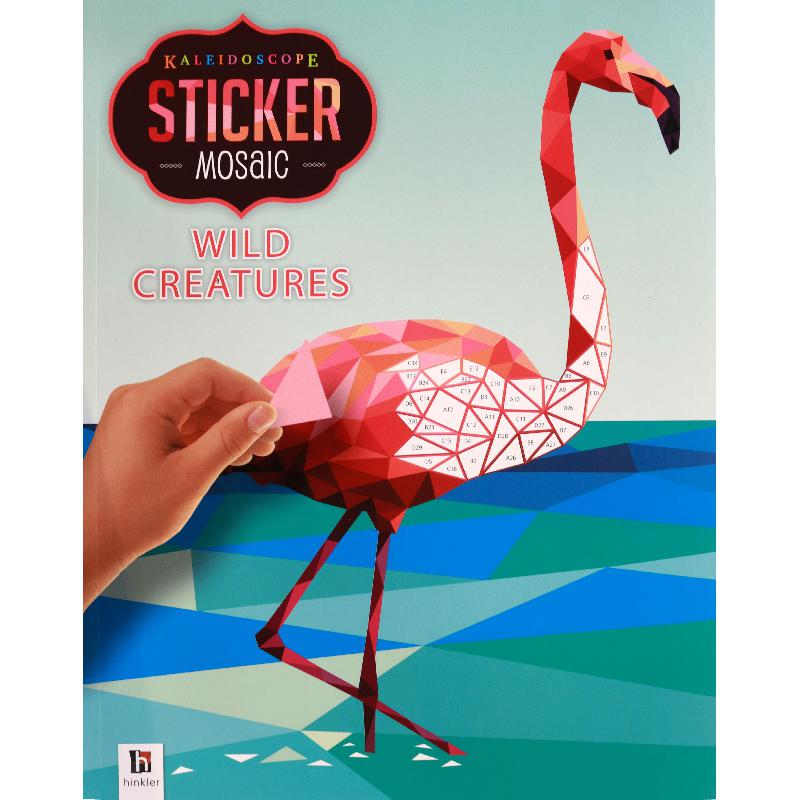 Kaleidoscope Stickers Mosaics: Wild Creature | Children Books | English Books | Children - Reference/Ency | Global Shipping | Children - Younger (6-9) | Children Sticker Books (5 - 8)