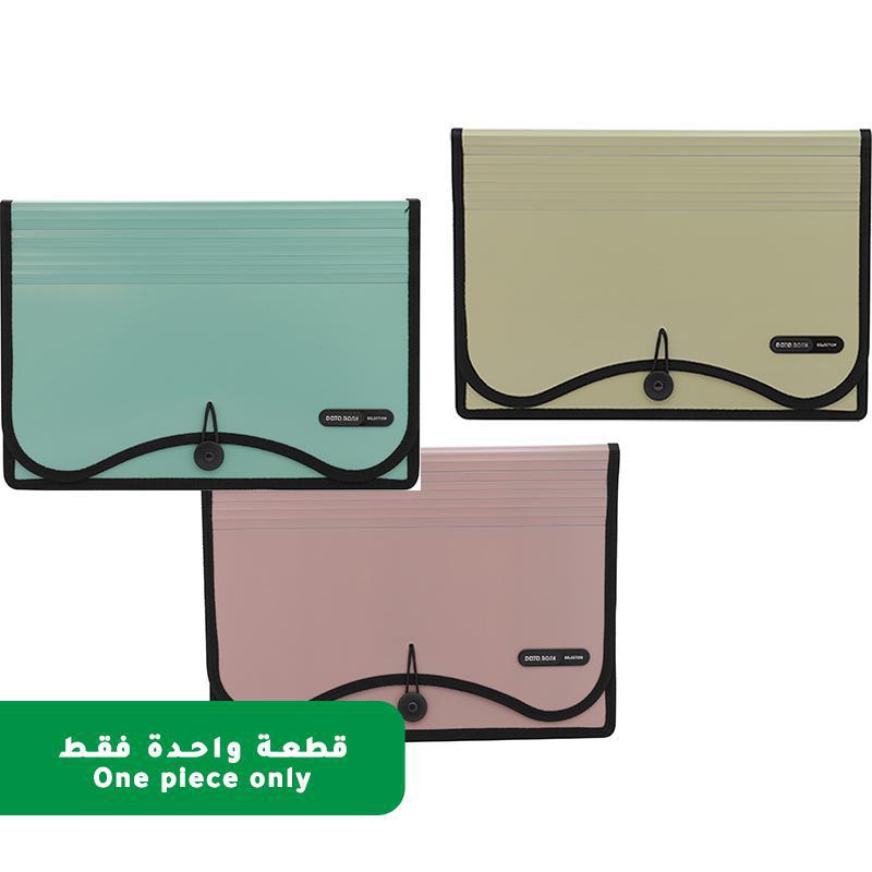 Data Bank Document Wallet, Single Pocket, A4, Polypropylene, Assorted Color