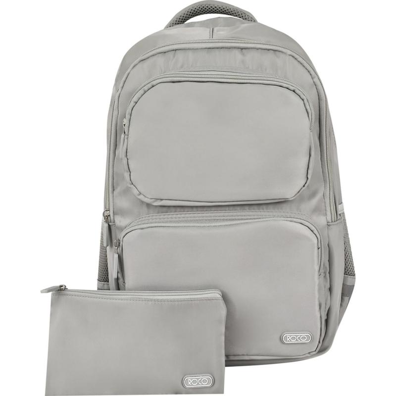 Roco Basic Classic Backpack with Accessory | Bags School Knapsack | School Supplies | School Bags | Fashion Collection