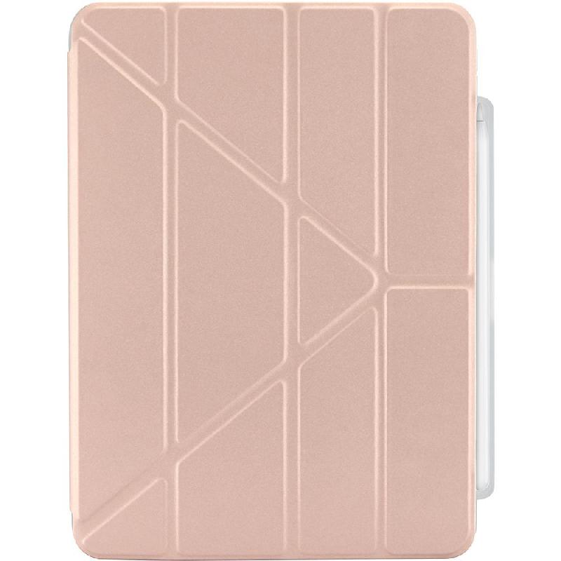 PIPETTO Origami No3 Pencil Folio Tablet Case, for iPad Air 11 M4/iPad Air 11 M3/iPad Air 11 M2, Metallic Pink