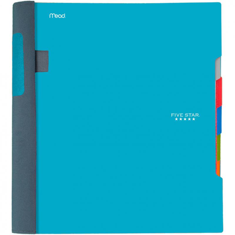 Five Star Advance Notebook, Letter, 400 Pages (200 Sheets), 5 Subjects, College Ruled, Assorted, Color and Design May Vary