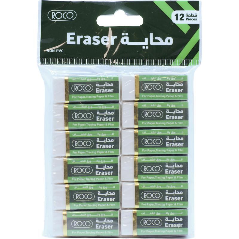 Roco Plastic Eraser, White