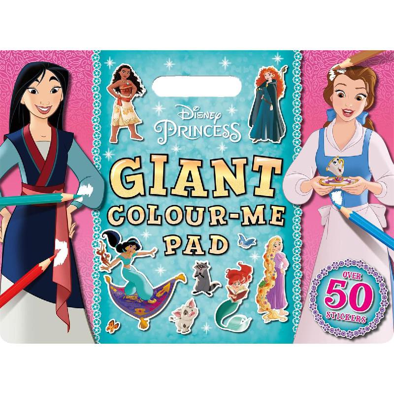 Disney Princess: Giant Colour-Me Pad - Over 50 Stickers