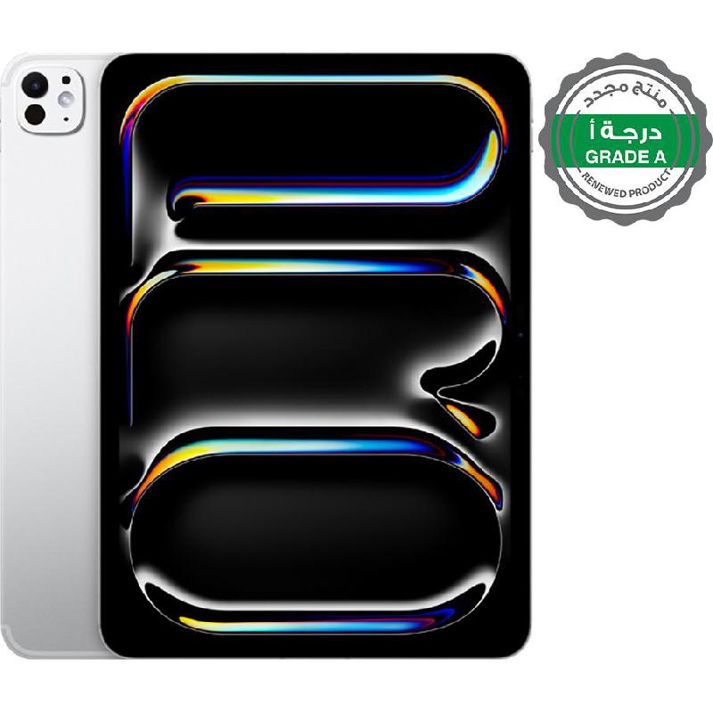Renewed Grade A Apple iPad Pro 11 M4 2024, Tablet - 5G, 11", 512 GB, 9-core CPU, Silver