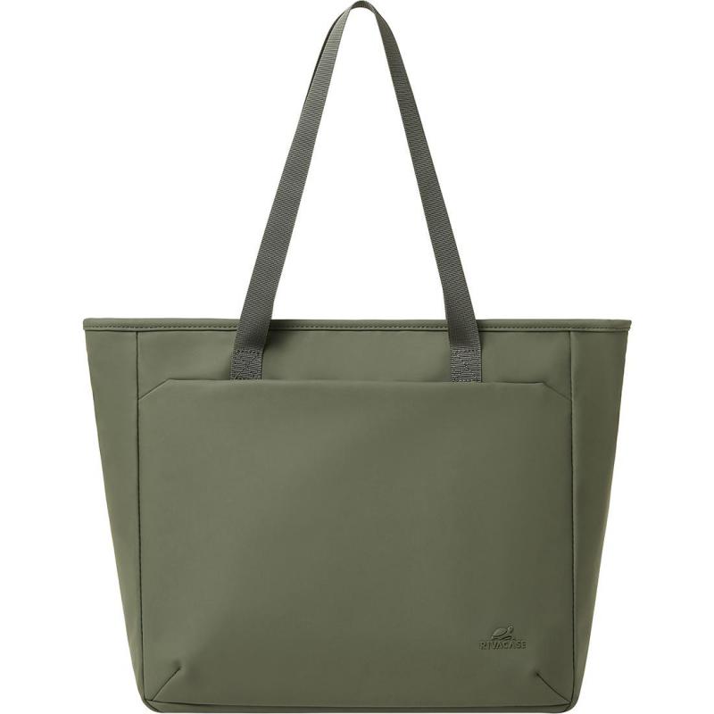 Rivacase Rivacase Eco Tote Bag 7821ogrn Front Hidden Pocket Provides Easy Access to Essentials