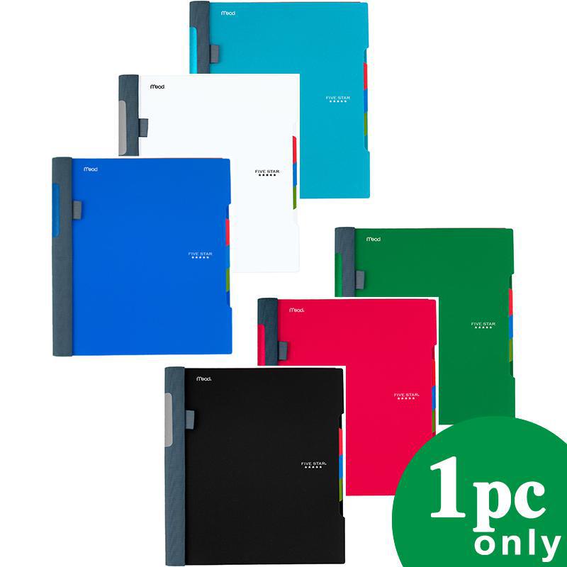 Five Star Advance Notebook, 8.5 X 11 in, 300 Pages (150 Sheets), 3 Subjects, College Ruled, Assorted, Color and Design May Vary