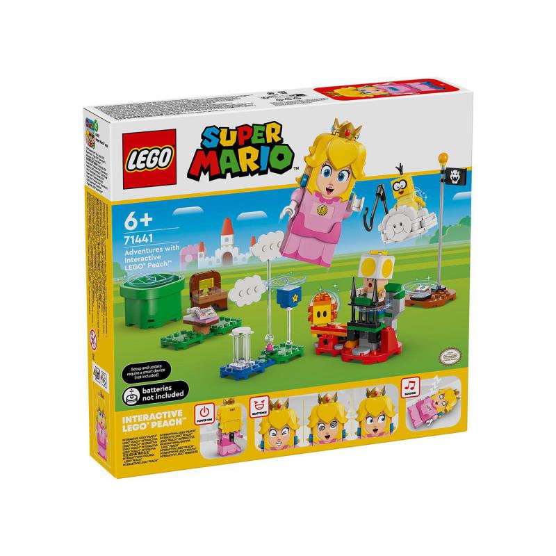 ليجو سوبر ماريو وورلد مغامرات مع LEGO Peach التفاعلي مجموعة تركيب، 6 سنوات فما فوق