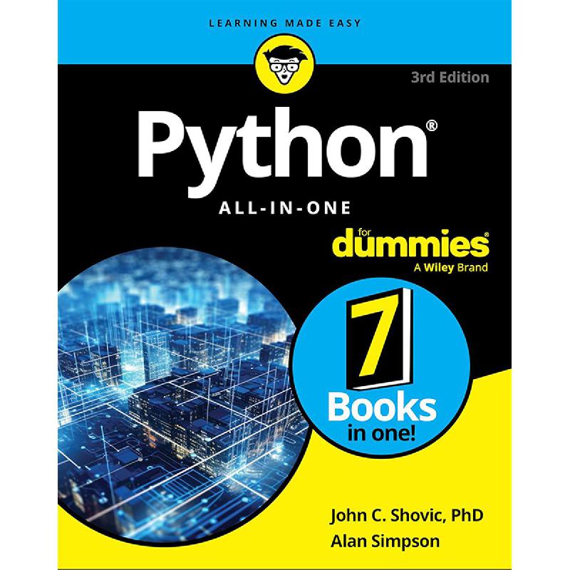 Python 3rd edition all in one for dummies for dummies john shovic