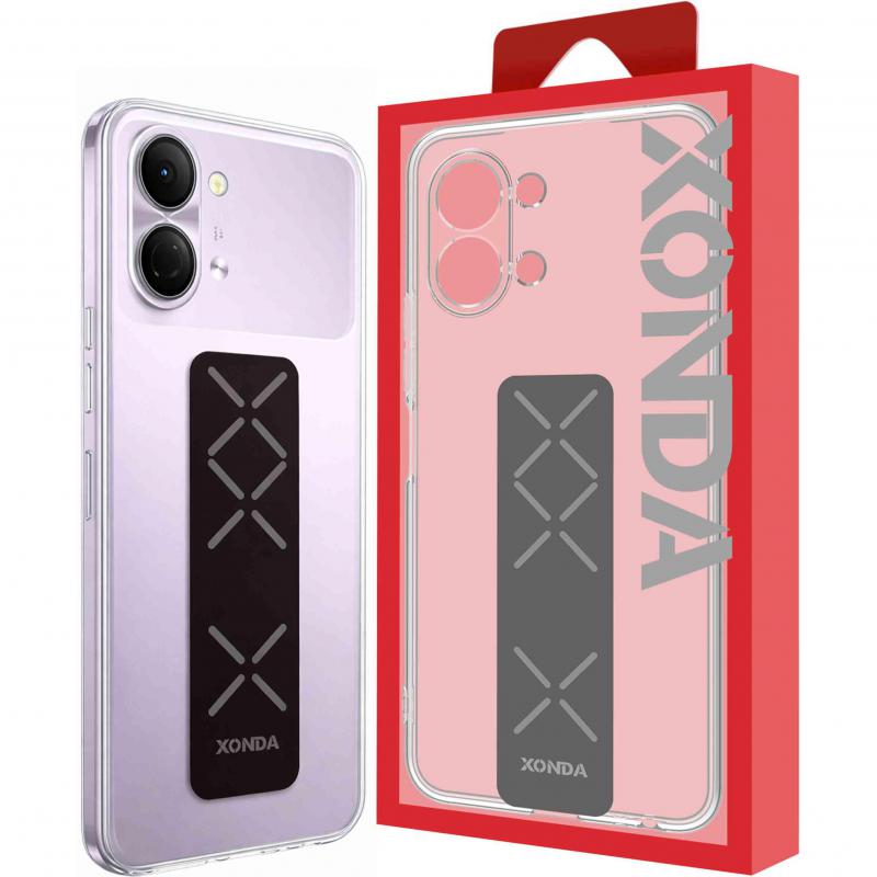 Xonda Xonda Back Cover Mobile Case With Strap For TECNO Spark Go 3 Shock Proof, Grip and Stand Function