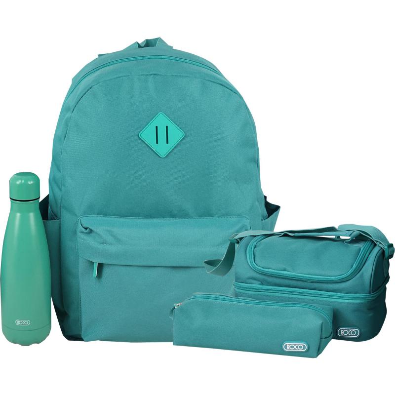 Roco Solid Backpack 4-in-1 Value Set Backpack with Accessory | Bags Set | School Supplies | School Bags