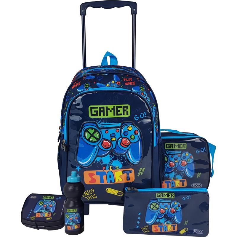 Roco Game Start Trolley Bag with Accessory, Blue