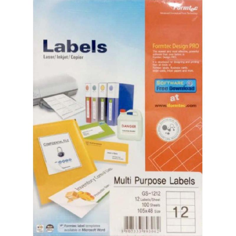 Multipurpose Labels A4 Jarir Bookstore Qatar