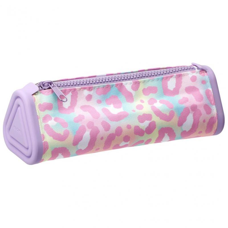 Soft Pencil Case, Printed Pattern Design, Compact, Durable and Lightweight, Purple