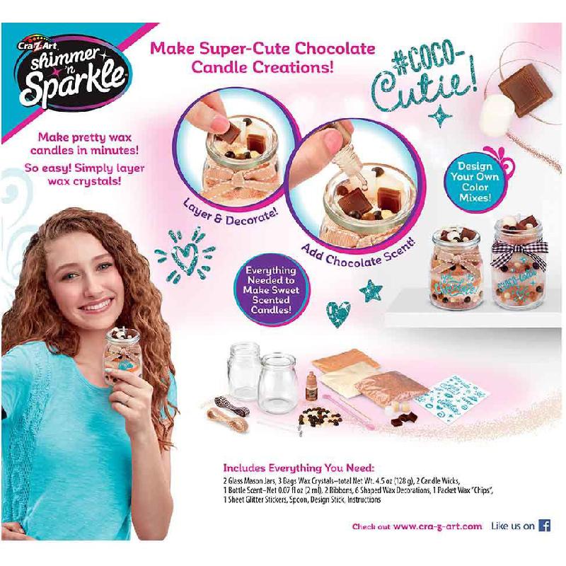 CraZArt Shimmer N Sparkle Make Your Own Scented Candles Chocolates