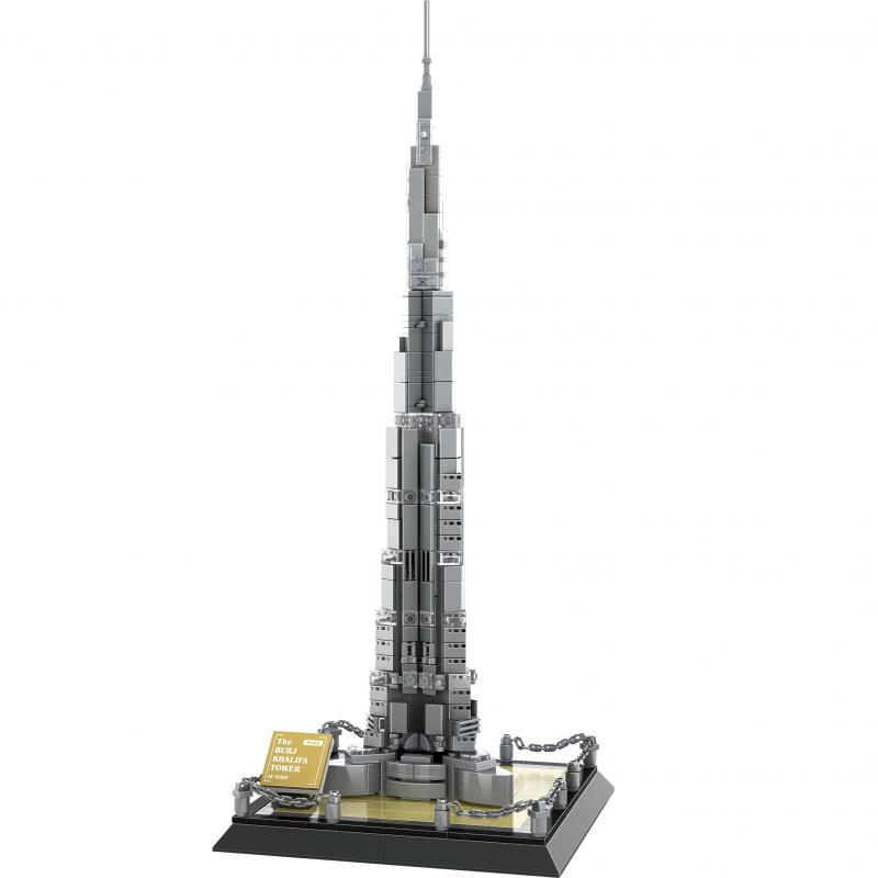 Bloci Burj Khalifa Tower, Dubai 3D Puzzle, 555 Pieces, English, 6 Years and Above