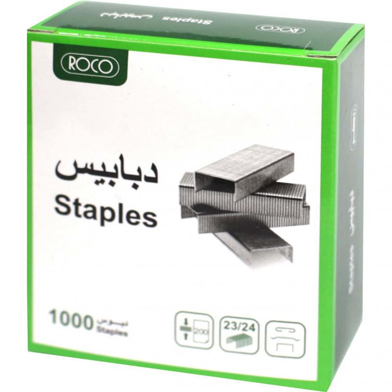 Roco Heavy Duty Staples, 23/24 Staple Size, Half Strip