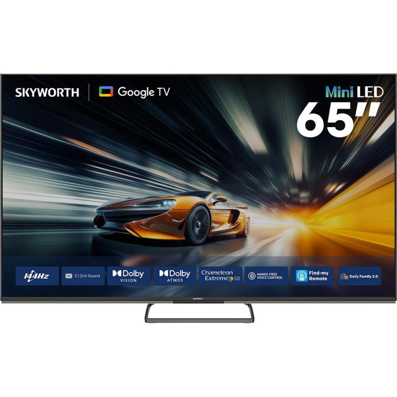 سكاي وورث 65 بوصة تلفزيون ذكي، دقة 4 كيه ليد‎-‎ميني، 144‎ هرتز، اسود، X8700G