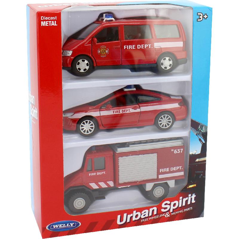 Welly Urban Spirit Fire Department Vehicles Die-cast Toy Model Red ...