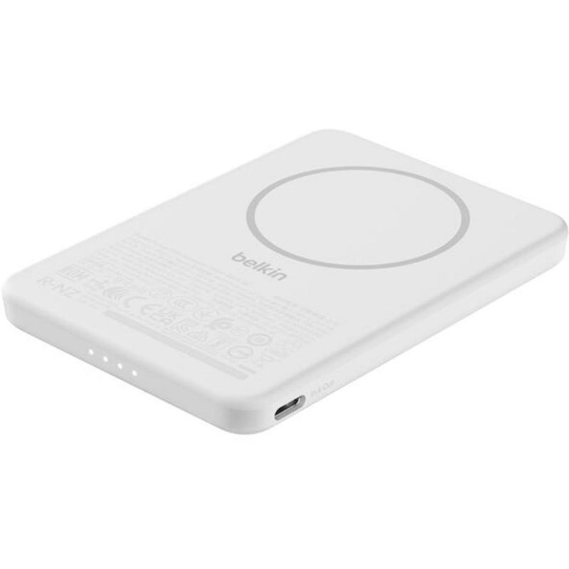 Belkin بنك طاقة بيلكين ماجنتي سليم 5000 مللي أمبير 5000 mAh / Ultra-slim Design | 7.5W of Wireless and 15W of USB-C Power