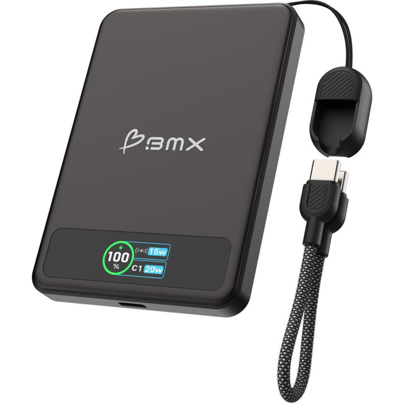 BMX BMX Solidsafe Magnetic Power Bank With solid-state Technology 5000 mAh
