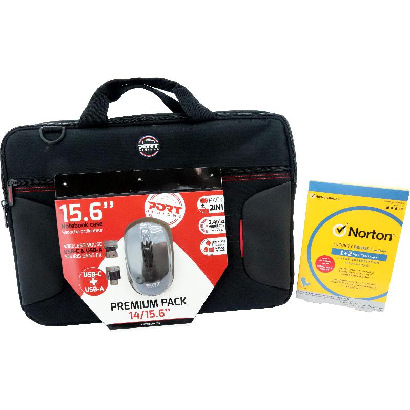 نورتون Norton Security Deluxe Messenger Bag Wireless Mouse 3 devices (1 year)