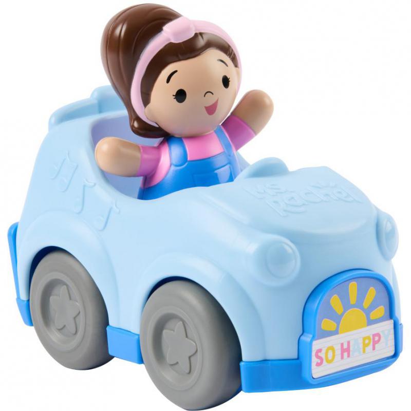 Spin Master Ms. Rachel 1-2-3 Roll! Vehicle - Pull Back and Go! Educational Toy, Assorted Color, 3 Years and Above