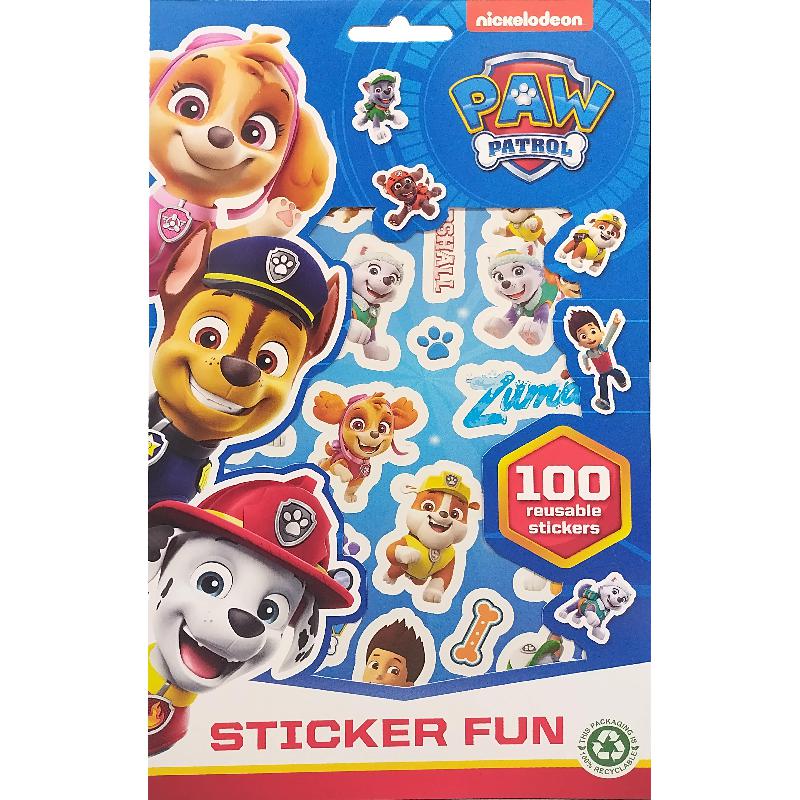 Nickelodeon PAW Patrol: Sticker Fun - 100 Reusable Stickers | الأطفال | الكتب الانجليزية | المراجع والموسوعات | الشحن الدولي | 9-6 كتب للناشئة سن | كتب ملصقات للاطفال (5 - 8)