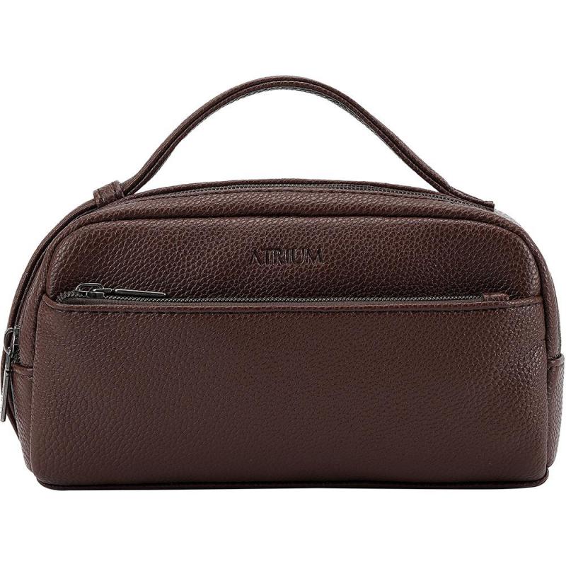 Atrium Classic Clutch Bag, Brown