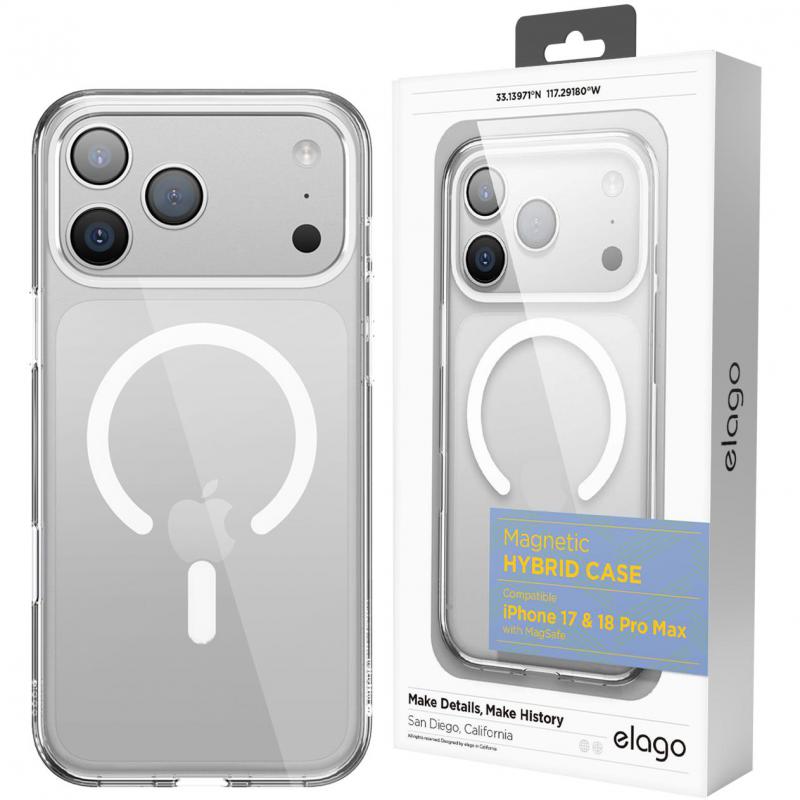 elago Elago Magnetic Hybrid Back Cover Mobile Case magsafe Camera Guard, Protect from Drop and Scratches, Strong Neodymium Magnets