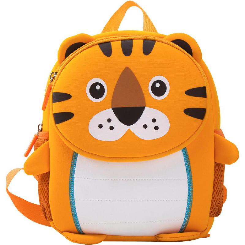 3D Tiger Kinder Backpack, Brown