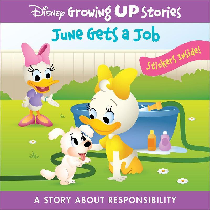 Disney Growing Up Stories: June Gets a Job - A Story About Responsibility with Stickers Inside! | Children Books | English Books | Audio Books & Videos | Children Movies | Children Character Building (5 - 8)
