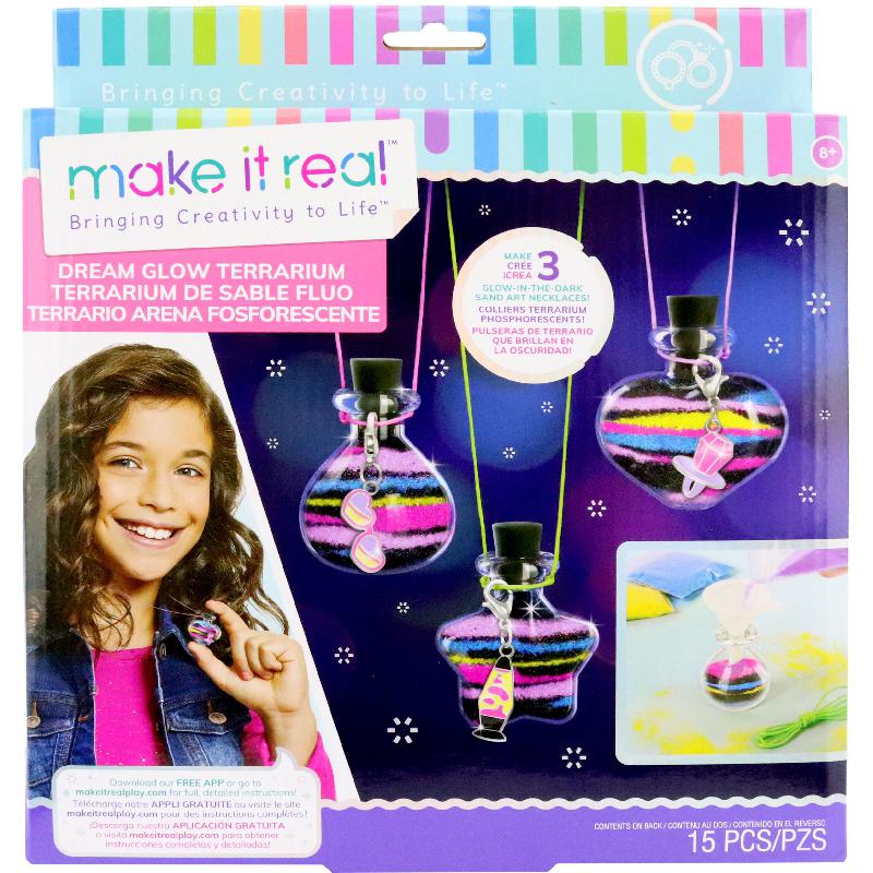 Make It Real Dream Glow Terrarium 2.0, Glow in The Dark Sand Art ...