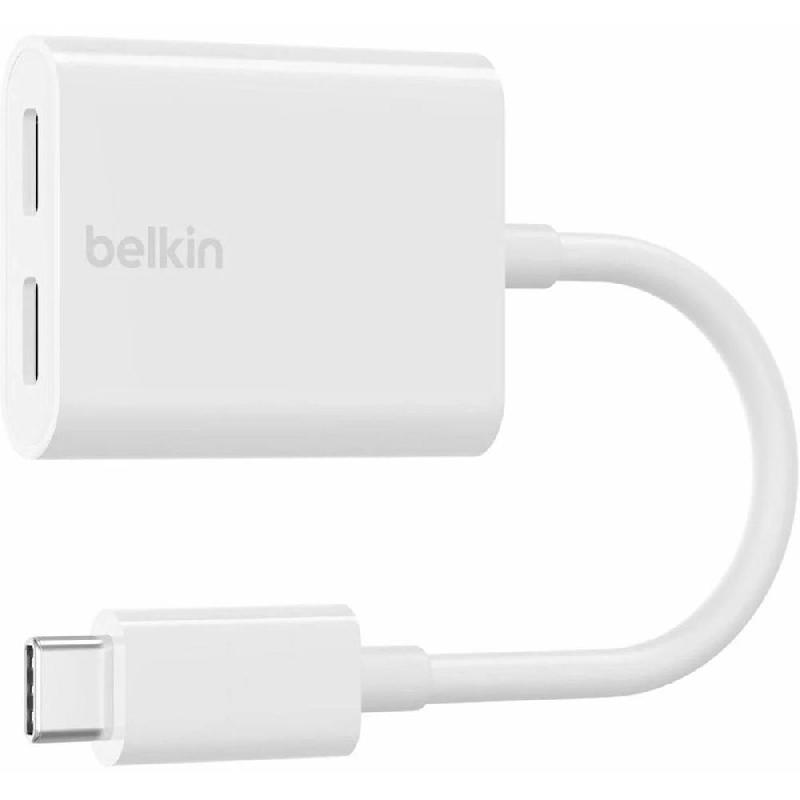 بيلكن روكستار محول USB‎-‎C صوت + شحن محول مساعد | ملحقات الهواتف الذكية | أسلاك الهواتف الذكية | أفضل العروض
