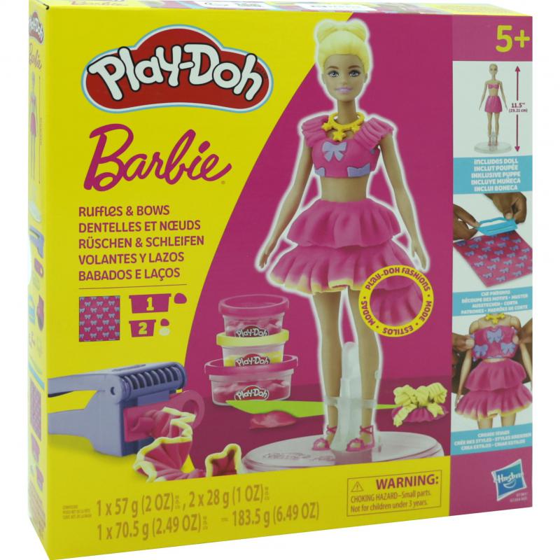 Play-Doh Barbie Ruffles & Bows Activity Dough, Assorted Color