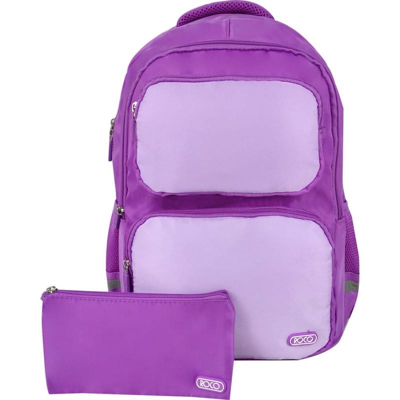 Roco Classic Backpack with Accessory | Bags School Knapsack | School Supplies | School Bags | Fashion Collection