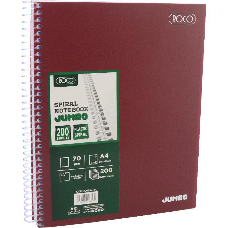 Roco Jumbo Notebook Arabic/English Opening A4 Jarir Bookstore KSA