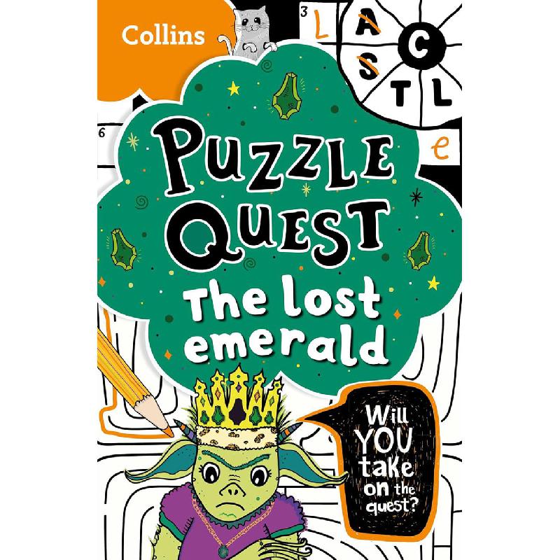 Puzzle Quest: The Lost Emerald - Will YOU Take On The Quest | English Books | Children - Preschool (1-5) | Children Puzzle Books (3 - 5) | Children Books