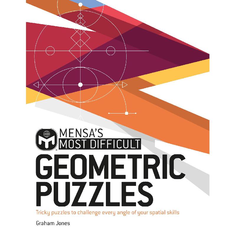 Mensa's Most Difficult: Geometric Puzzles - Tricky Puzzles to Challenge Every Angle of Your Spatial Skills | English Books | Children Books | Global Shipping | Children Puzzle Books (3 - 5) | Children - Preschool (1-5)