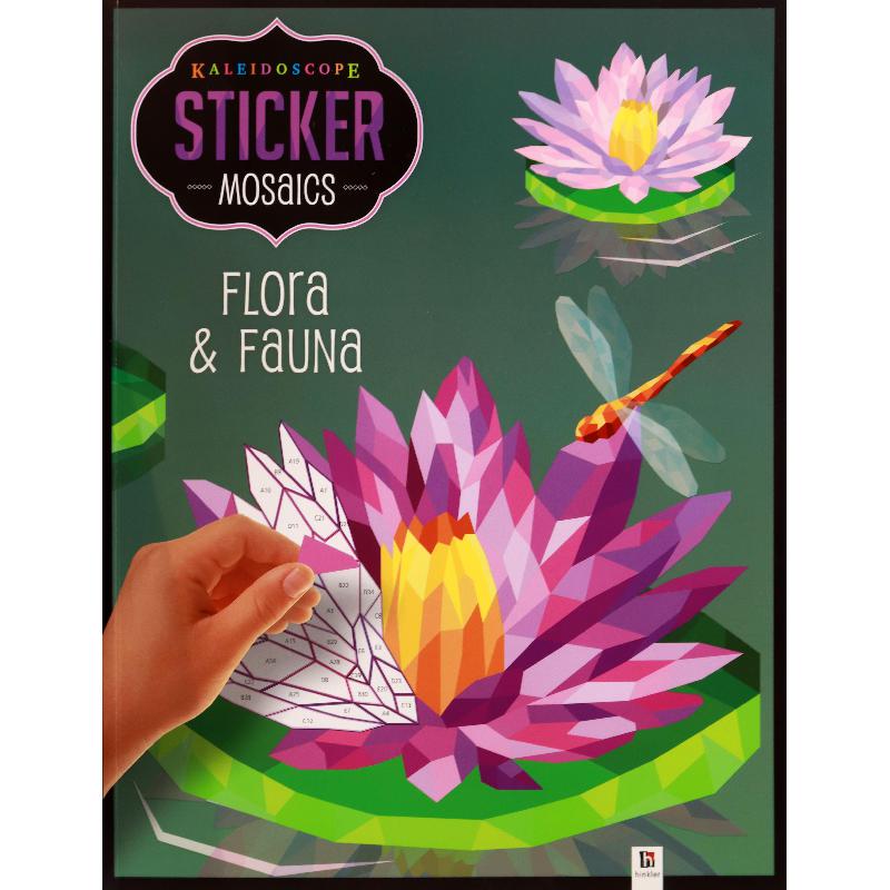 Kaleidoscope Stickers Mosaics: Flora & Fauna | Children Books | English Books | Children - Reference/Ency | Global Shipping | Children - Younger (6-9) | Children Sticker Books (5 - 8)