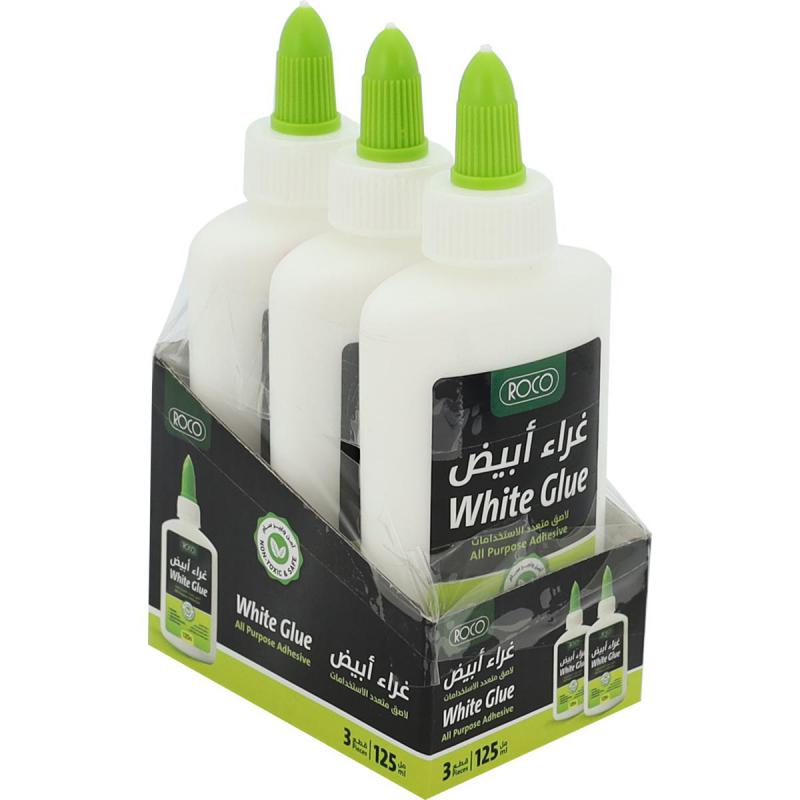 Roco White Glue, 125.10 ml ( 4.40 oz ), .46 kg ( 1.01 lb ), White