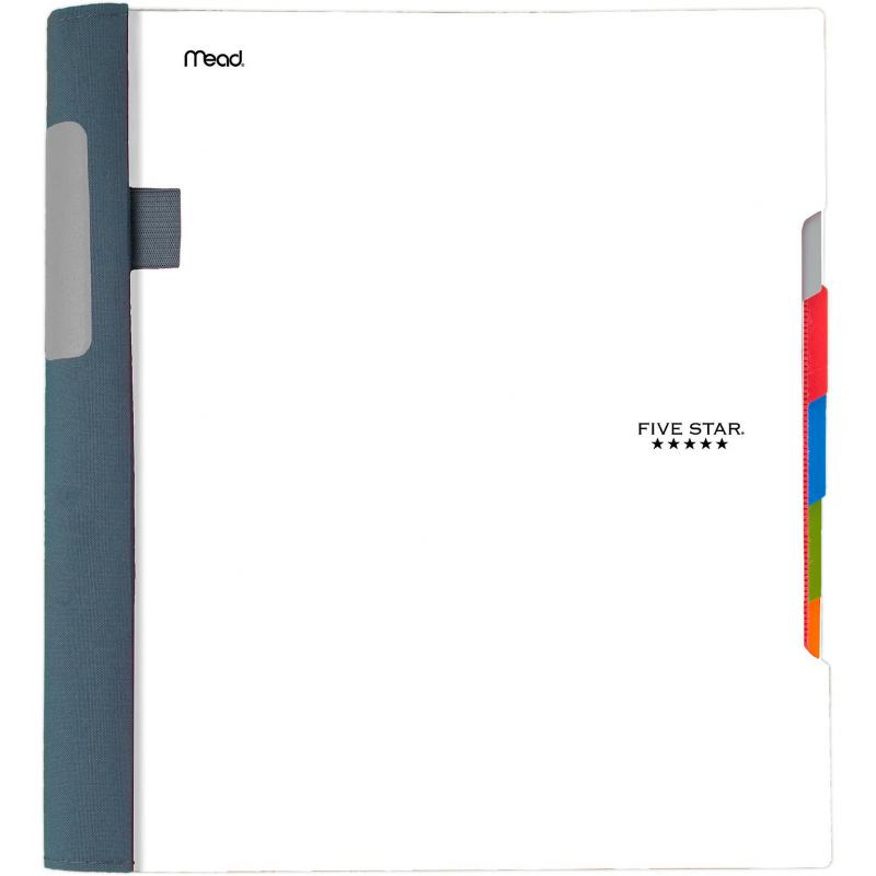 Five Star Advance Notebook, Letter, 400 Pages (200 Sheets), 5 Subjects, College Ruled, Assorted, Color and Design May Vary
