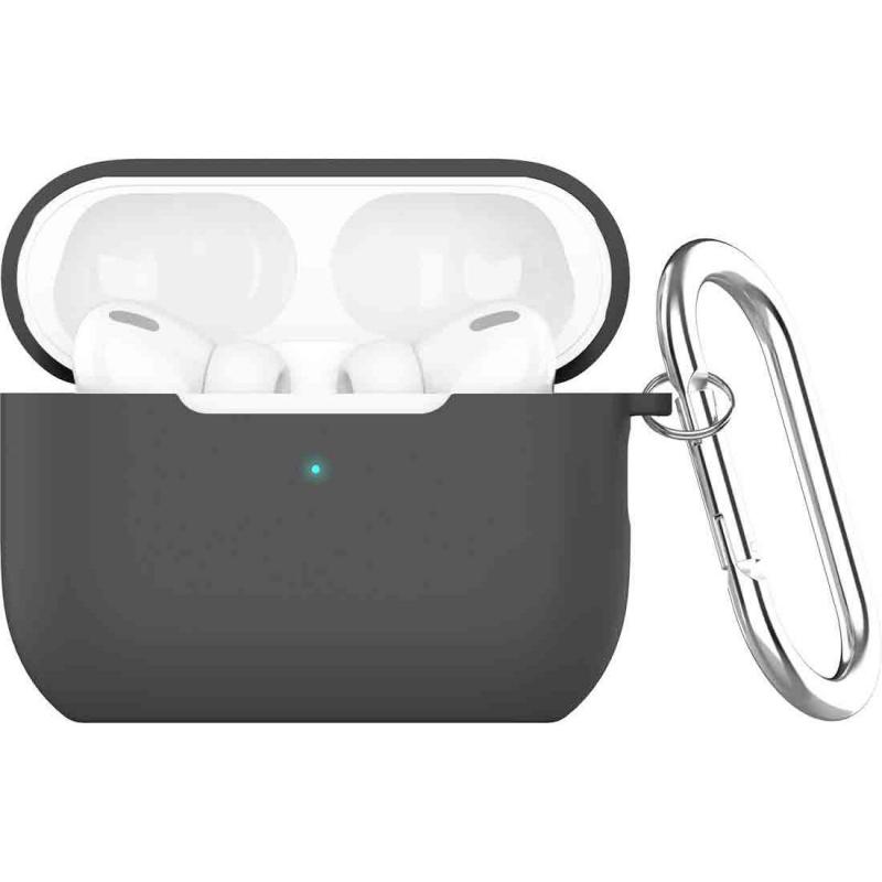 Techpick Softskin Earbuds Case, for Apple AirPods Pro 3, Black
