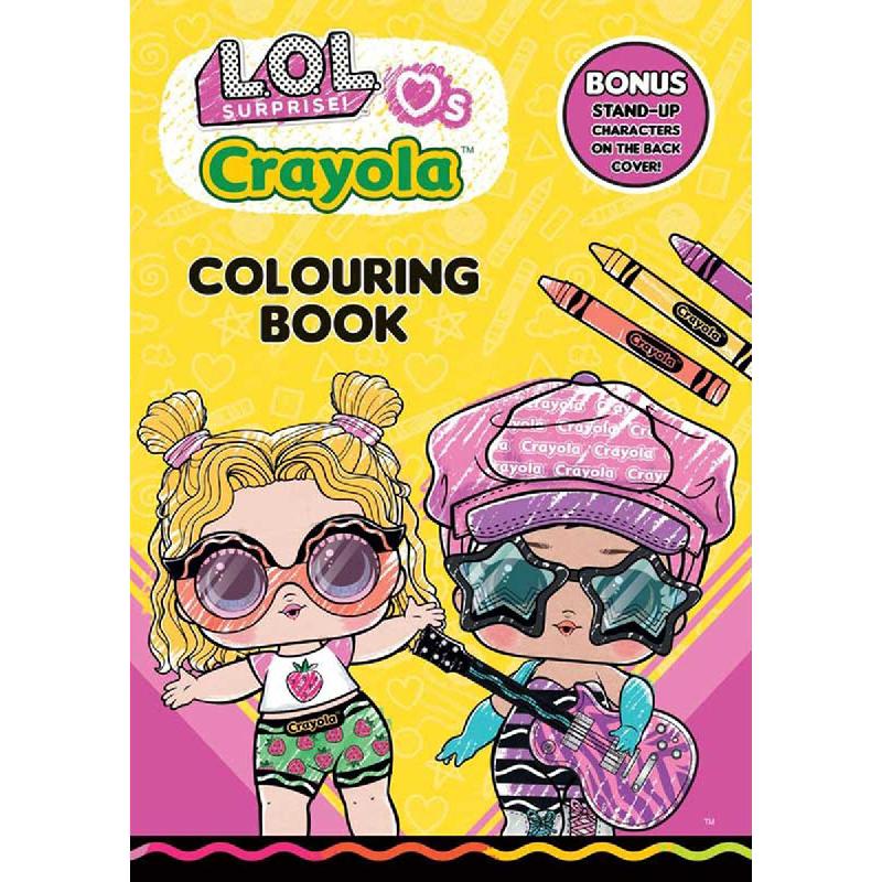 ‎L.O.L. Surprise!: Crayola Colouring Book‎ | الكتب الانجليزية | المراجع والموسوعات | 9-6 كتب للناشئة سن | كتب ملصقات للاطفال (5 - 8) | الأطفال