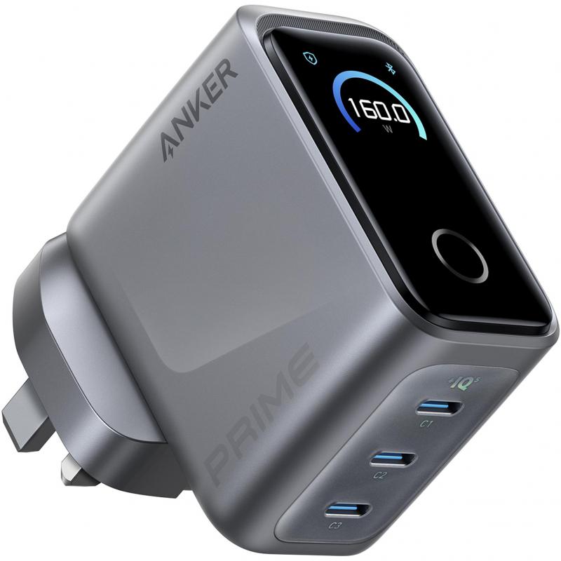 Anker Prime 160W 3-Port Fast Charger, USB PD (Power Delivery), 160 ...