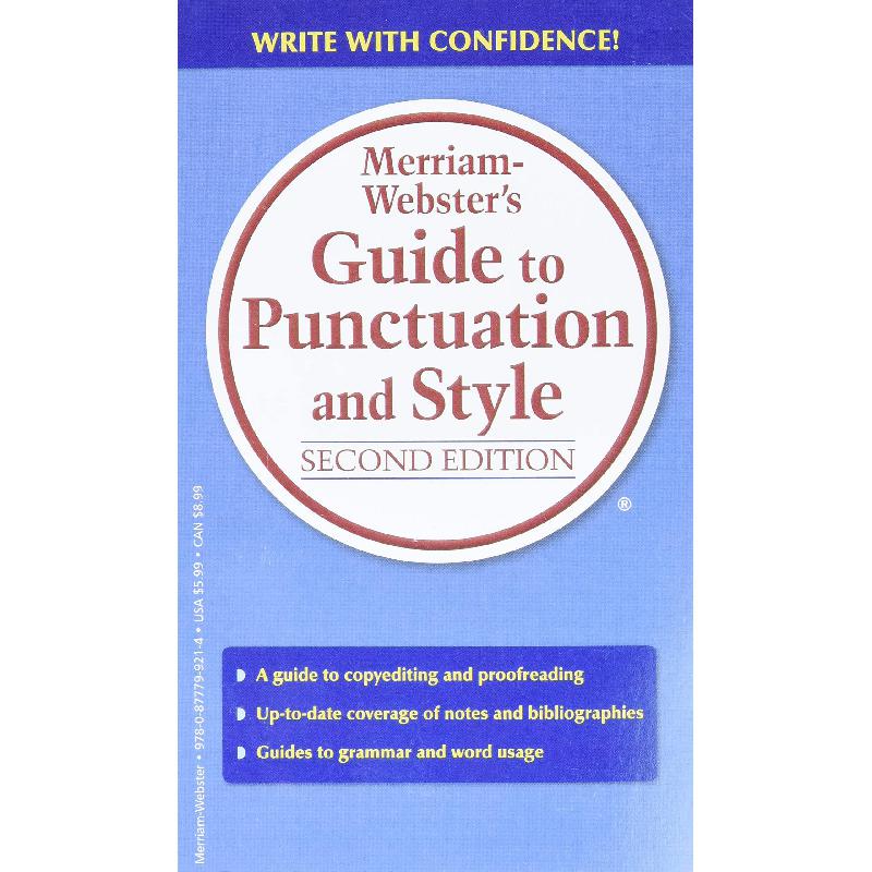 Merriam-Webster's: Guide to Punctuation and Style | معاجم وقواميس | معاجم وقواميس | الكتب الانجليزية | وصل حديثاً | الشحن الدولي