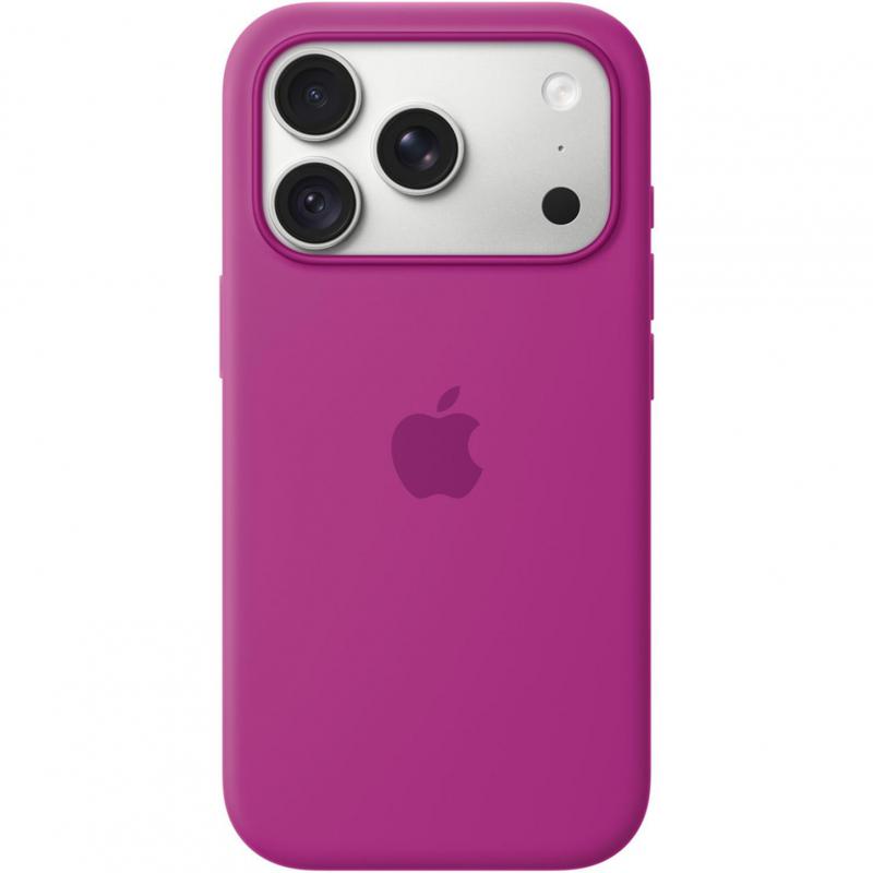 Apple Silicone Back Cover Mobile Case with MagSafe, for iPhone 18 Pro, Magenta
