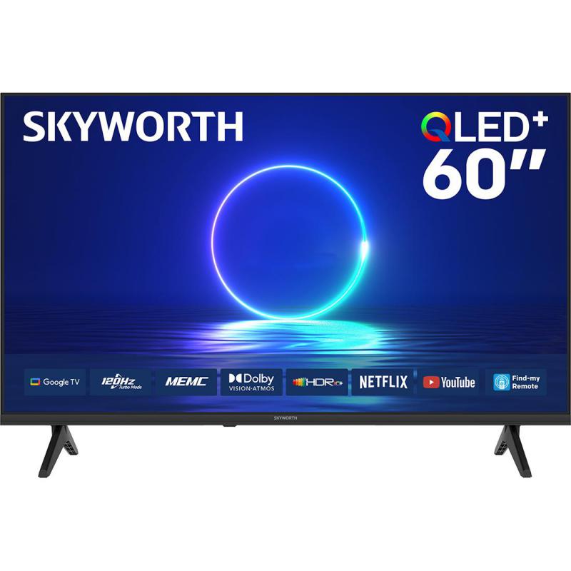 سكاي وورث 60 بوصة تلفزيون ذكي، دقة 4 كيه كيو ال اي دي+، 120‎ Hz، اسود، Q6800H