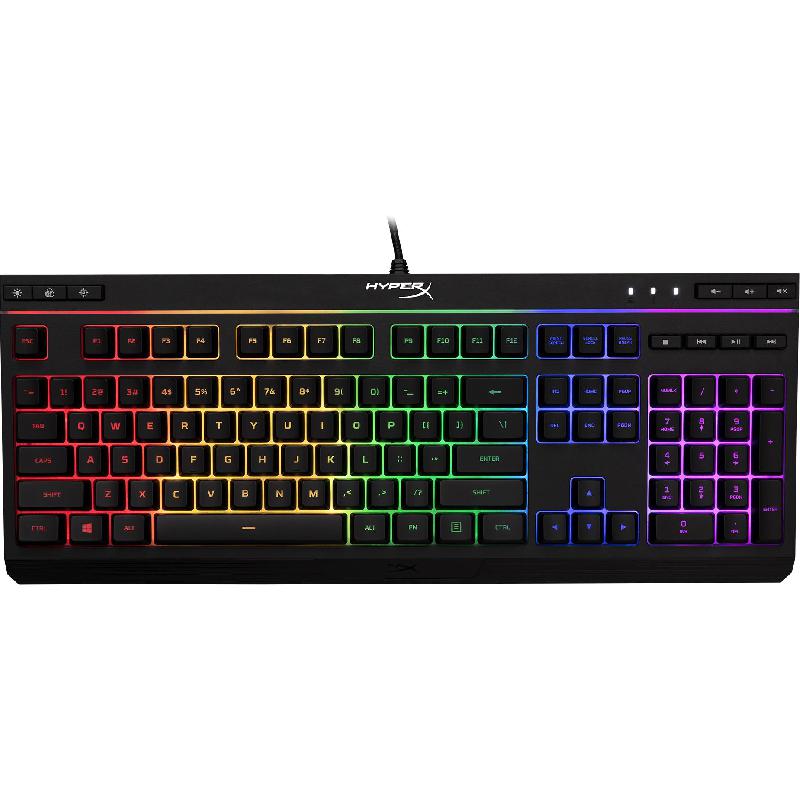 اشتري هايبر اكس الوي كور RGB ممبران لوحة مفاتيح للالعاب، سلكي، (7‎/‎متوافق مع الكمبيوتر المحمول والمكتبي وكمبيوتر الالعاب المكتبي (ويندوز 10/8، اسود في السعودية